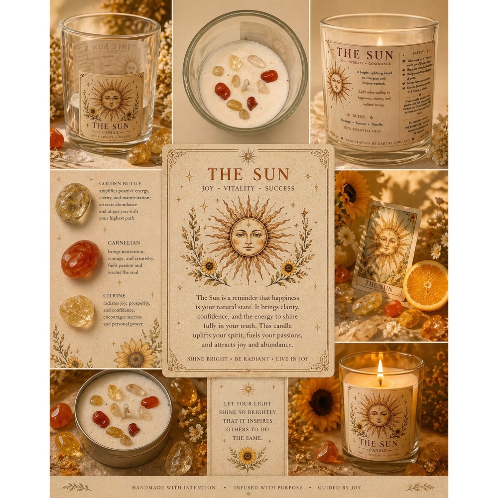 The‎ Sun Tarot Card Tea Light Set